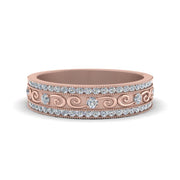 3-row-vine-vintage-diamond-wedding-ring-in-rose-gold-FDB8627-NL-RG